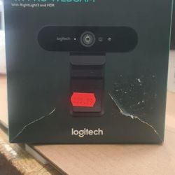 Logitech 4K Pro Webcam, 4K Resolution at 30 fps, Auto Focus, Wide 90° Diagonal Field of View, 5X Digital Zoom, RightLight 3 with HDR