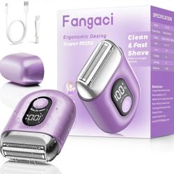 Cordless Electric Shaver for Women: Mini Electric Razors with LED Display - Rechargeable Bikini Trimmer - IPX7 Waterproof Wet Dry Face Razor for Body 