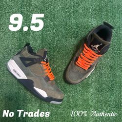 Size 9.5 Air Jordan 4 Retro “Olive Craft” 🫒