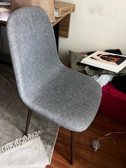 Gray dining chairs