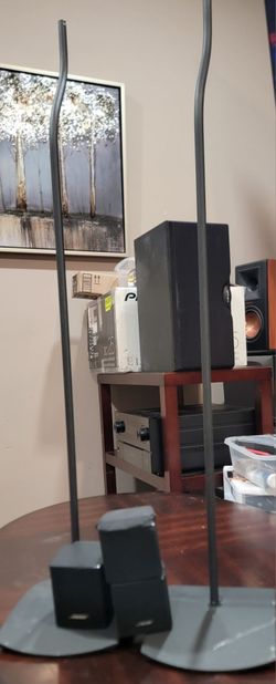 Bose Satellite Speakers with Floor Stands