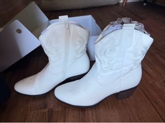 White cowboy boots