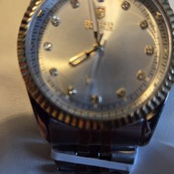 Montres Prestige Two-Tone Watch Diamond Markers