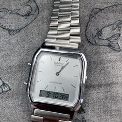 Silver Casio Watch