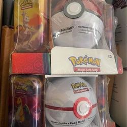 Brand New Sealed Exclusive Kanto Tins With Pokémon Ball (Evolution/Burning Shadow Pack Inside) 2 Kanto Tins / 1 Pokemon Ball “Sealed”