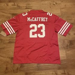 Niners 49ers Mccaffery Red Jersey 