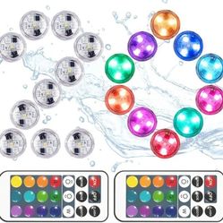 New Pack of 20 Submersible LED Lights with Remote