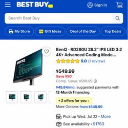 BenQ RD280U 28.2" IPS LED 4K+ Monitor