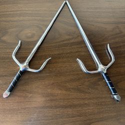 15-Inch Stainless Steel Martial Arts Sais Set