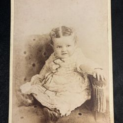 Antique Cabinet Card Baby Portrait