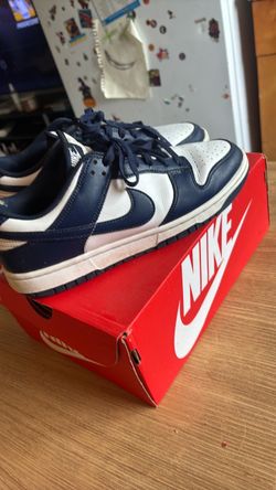 Men Blue and white dunks size 9