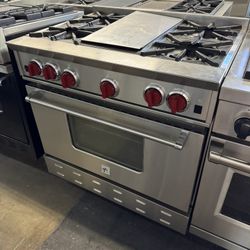 Blue star 36” Stainless Steel Gas Range Stove 