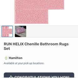 Chenille Bathroom Rug Set