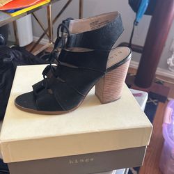 Black Hugh Sandals