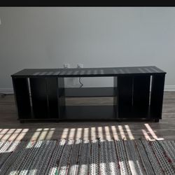 Black TV Stand - Wood