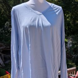 Lands End Plus Size 3 XL Soft cotton V Neck top - NWOT

