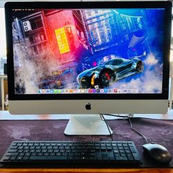 Apple iMac 27” 5K 2019 3Ghz 6-CORE i5 24GB 512GB -Crack Glass Fully Functional