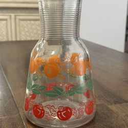 Vintage, Mid-Century Juice, Bright, Orange, And Red