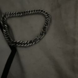 Sliver Bracelet Plated 6mm 8inch
