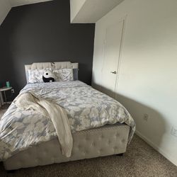 Queen Size Mattress Box Spring & Bed Frame 