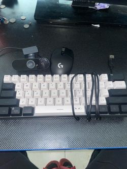 Logitech G305 Mouse, 60% Mechanical Keyboard, and Webcam Bundle