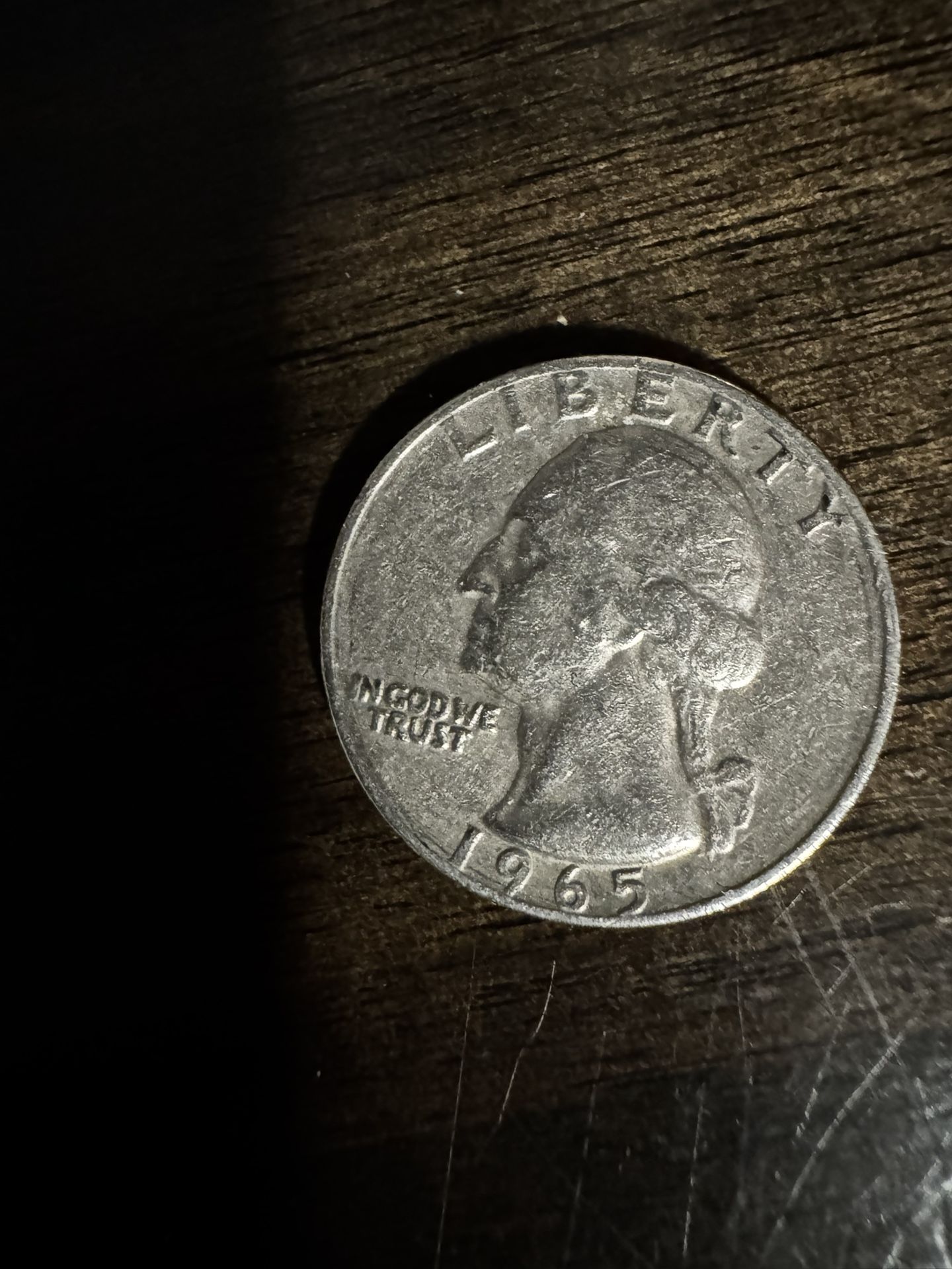 1965 Quarter No Mint Mark Double Dye