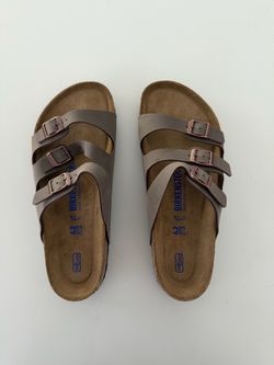 Birkenstock Brown Strappy Buckle Sandals Adjustable Straps EU 42