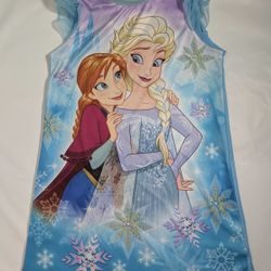 Disney Frozen girls' nightgown. Anna and Elsa. Size 4t.