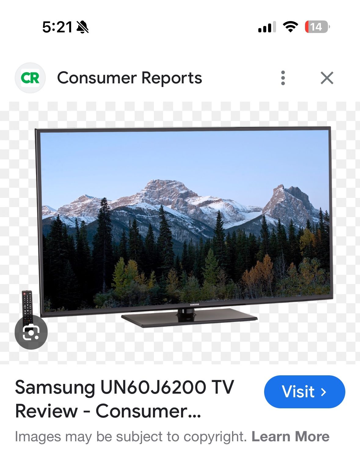 Samsung 60 In TV
