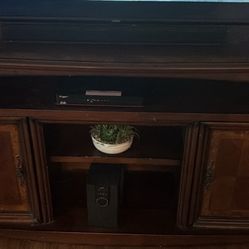 Nice wood TV stand