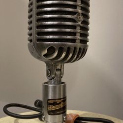 Vintage Shure Elvis Dynamic Microphone Modified Works With Desk Stand Plz Read!!