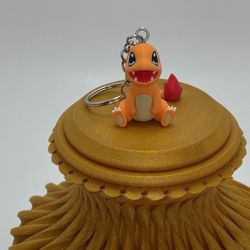3D Printed Tiny Pokemon Cute Charmander Figurine - Pokemon Gifts Decor Charmander Keychain