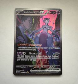 Destined Rivals Team Rocket's Mewtwo ex SIR 231/182 Pokemon Card
