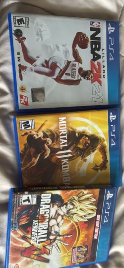 Mortal kombat 2, Dragon ball and NBA great condition