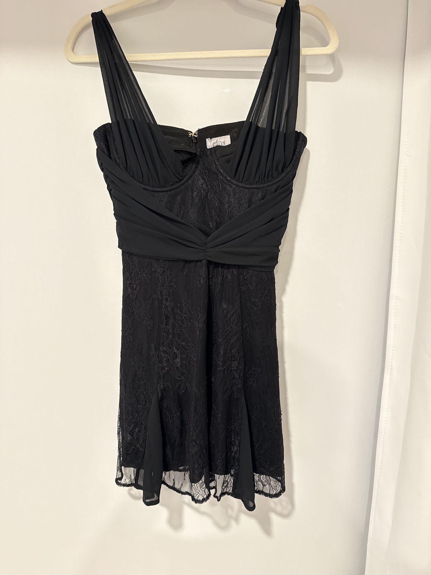 Oh Polly Manon Draped Bust A Line Mini Dress  Size UK 10 / US 6 Clothing