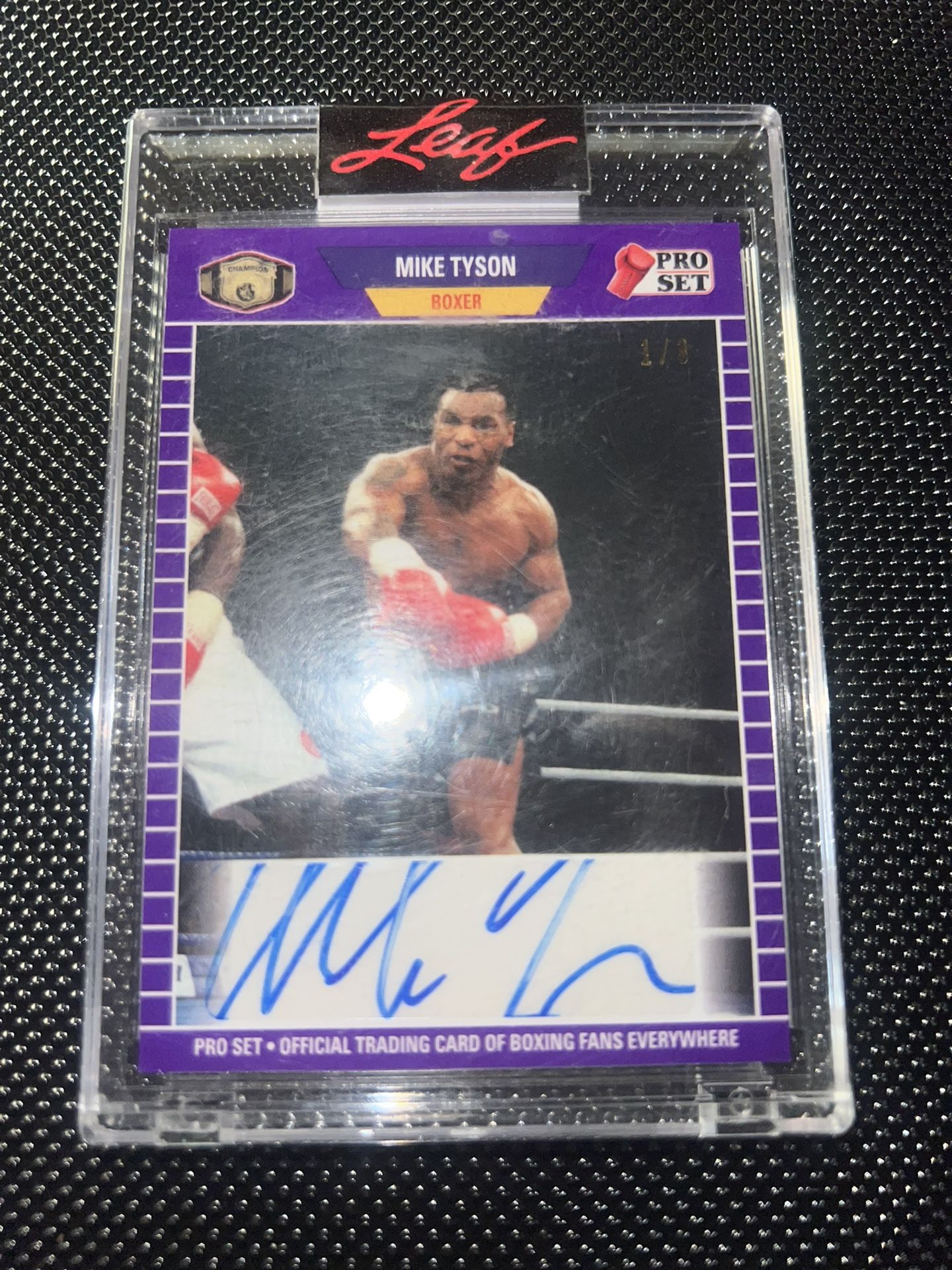 2021 Leaf Pro Set Mike Tyson Auto 1/3