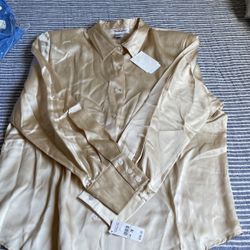 Washed Silk Tans Blouse