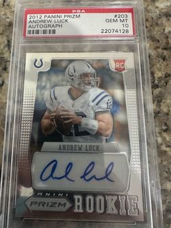 Andrew Luck 2012 1st Prizm auto PSA 10