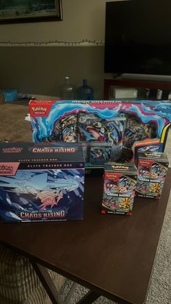 Pokémon TCG Chaos Rising & Mega Greninja Bundle & Booster Boxes