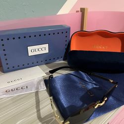 Men’s gold frame Gucci Sunglasses