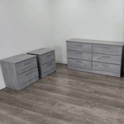 Dresser And Nightstands ⬆️ Cómoda Y Mesitas De Noche 