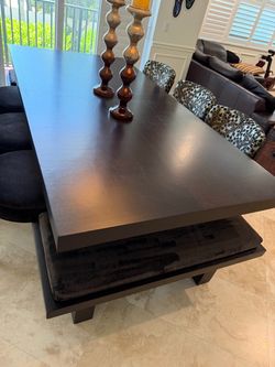 Adriana Hoyos Dining table, benches and chairs