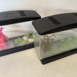 Two fish tanks