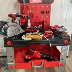Craftsman Kids Workbench With Tools 