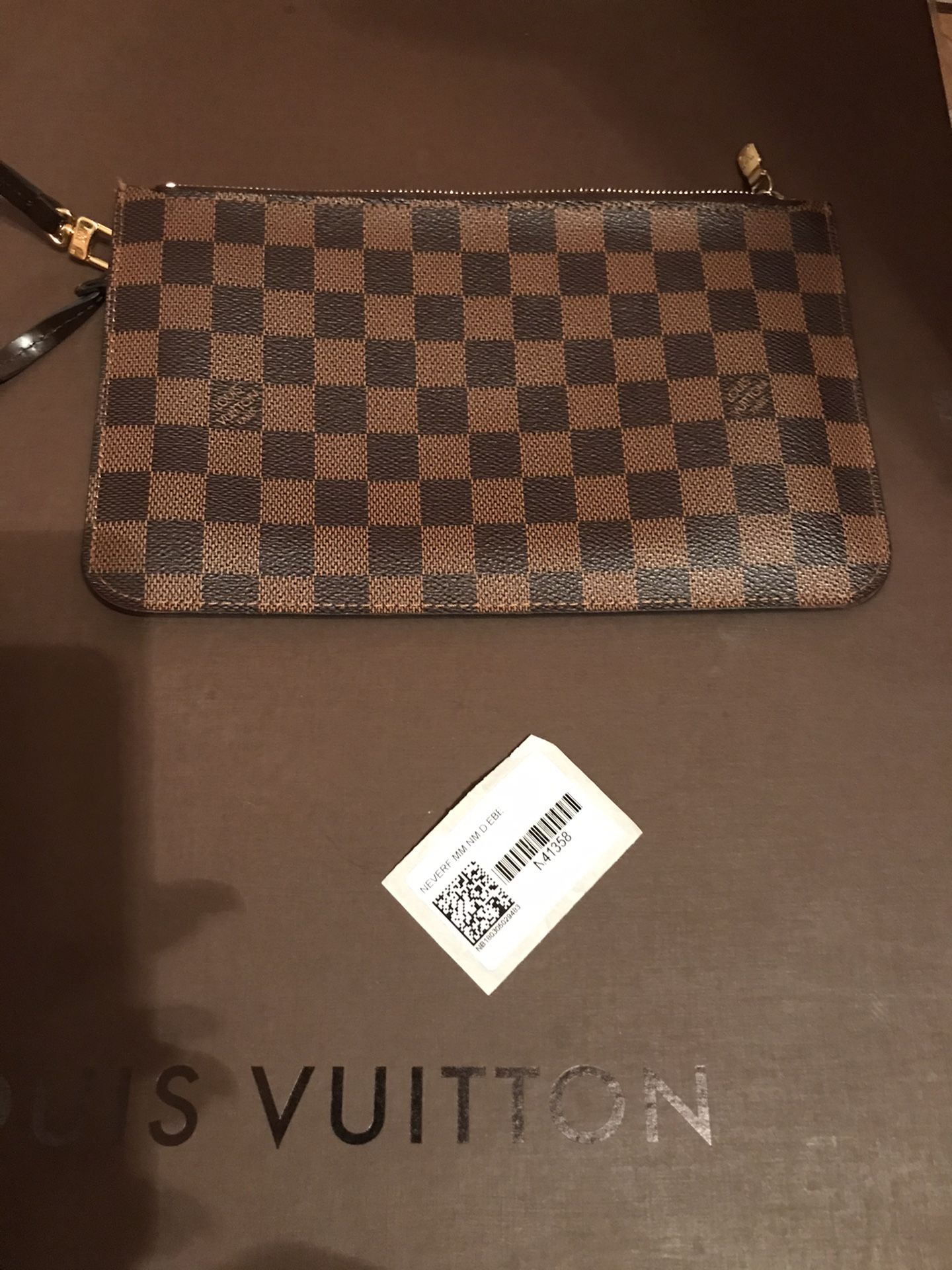 LV original Damier Ebene pochette