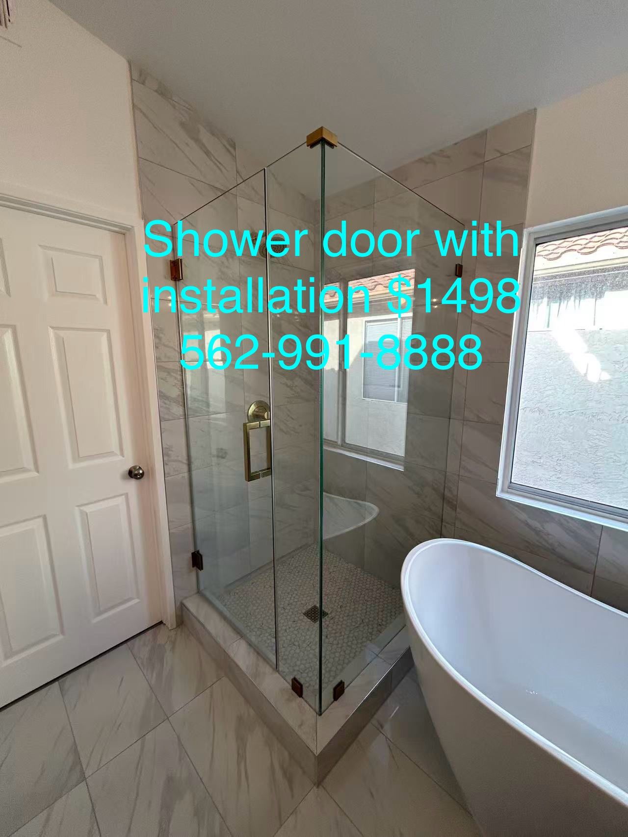 L Shape Custom Shower Glass Door