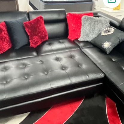 GORGEOUS BLACK IBIZA SECTIONAL SOFA! $799!*SAME DAY DELIVERY*NO CREDIT NEEDED*EASY FINANCING*HUGE SALE*