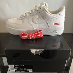 DS Supreme x Nike Air Force 1 White Men Sz6/7.5W