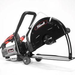14 in. 15 Amp Corded Industrial Cutter Wet/Dry Circular Saw with Guide Roller and Depth Adjustment