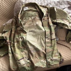 Medium Short Army Military Shirts Top